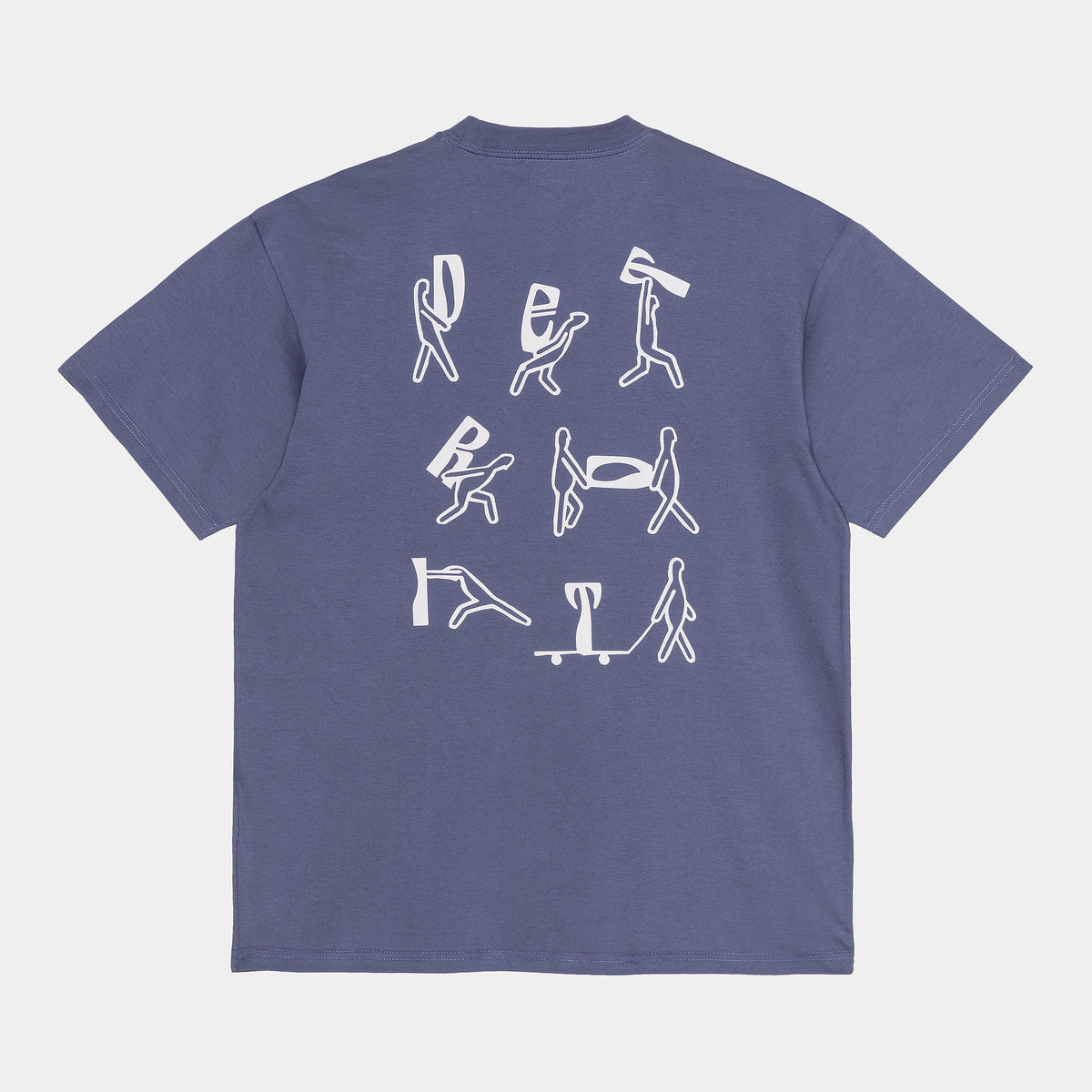 Carhartt WIP Removals T-Shirt - Cold Viola / White