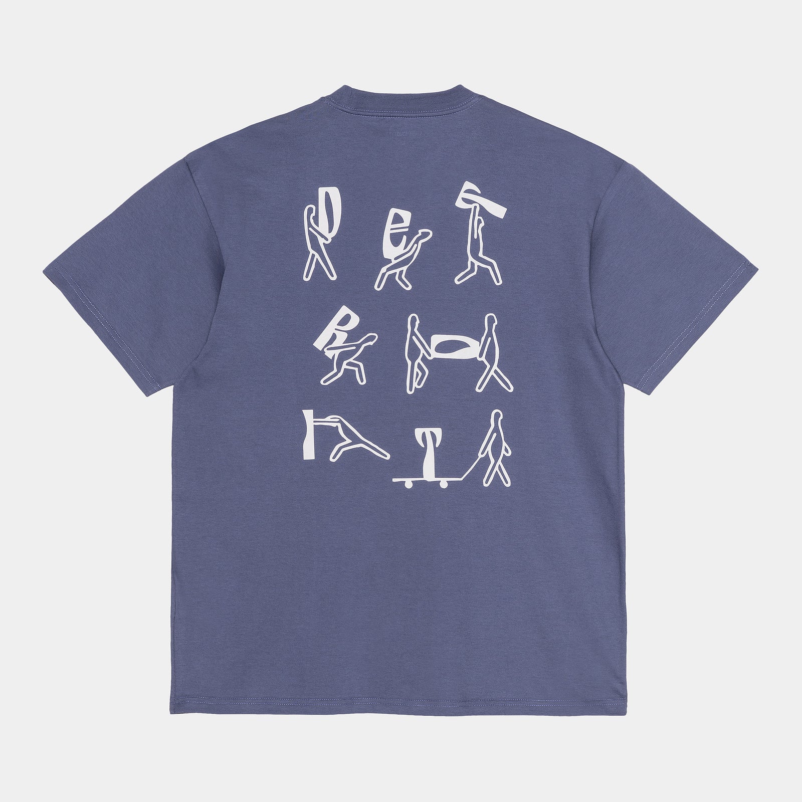 Carhartt WIP Removals T-Shirt - Cold Viola / White