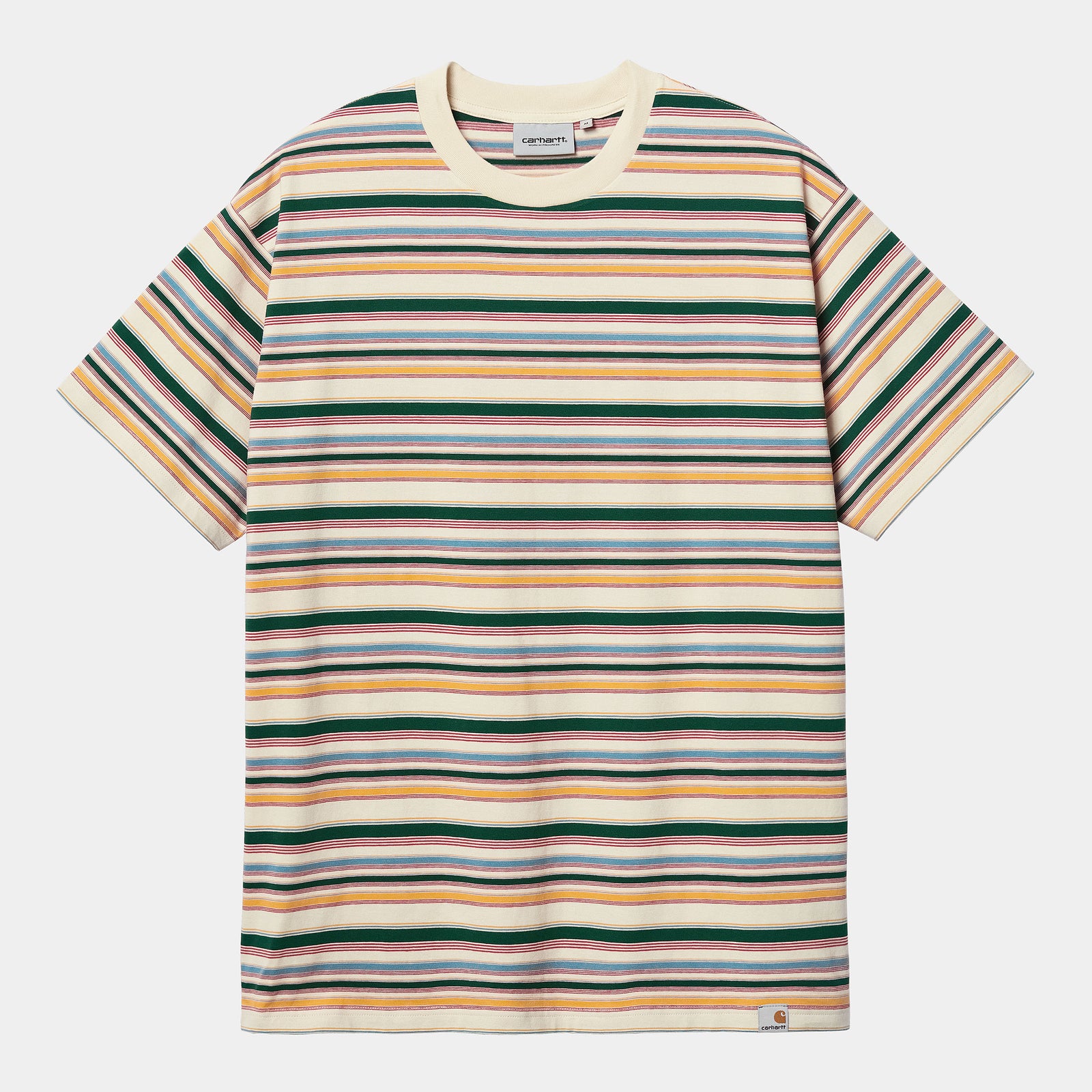 Carhartt WIP Riggs T-Shirt - Riggs Stripe Natural