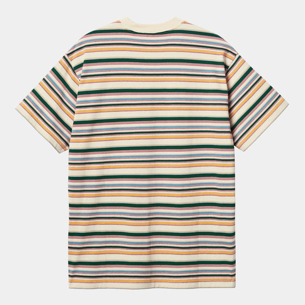 Buy the Carhartt WIP Riggs T-Shirt - Riggs Stripe Natural | Jingo Clothing
