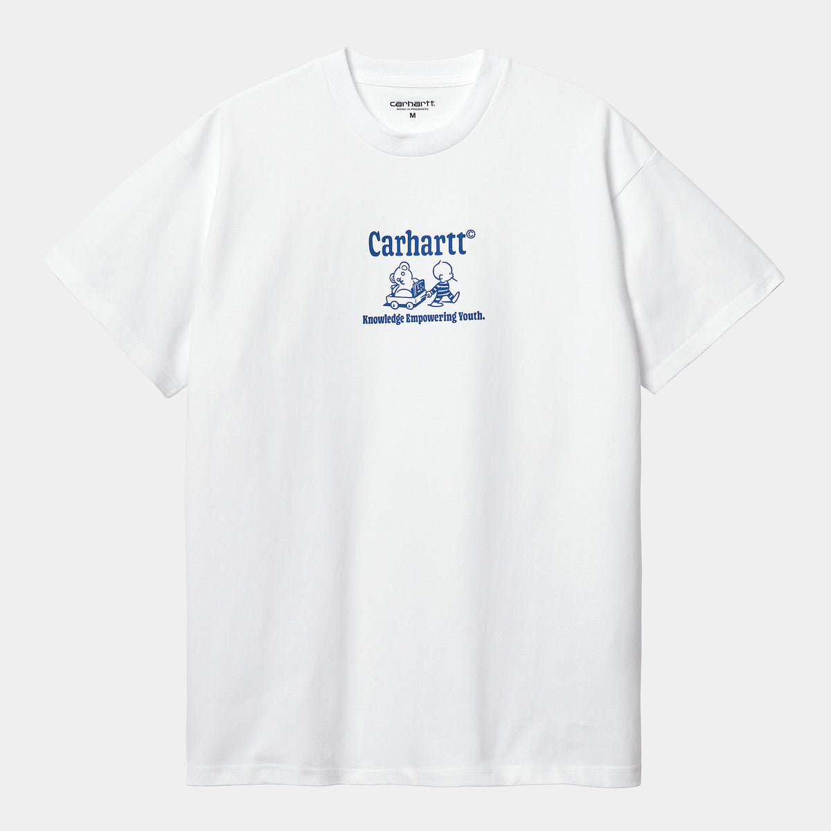 Carhartt WIP Schools Out T-Shirt - White / Blue