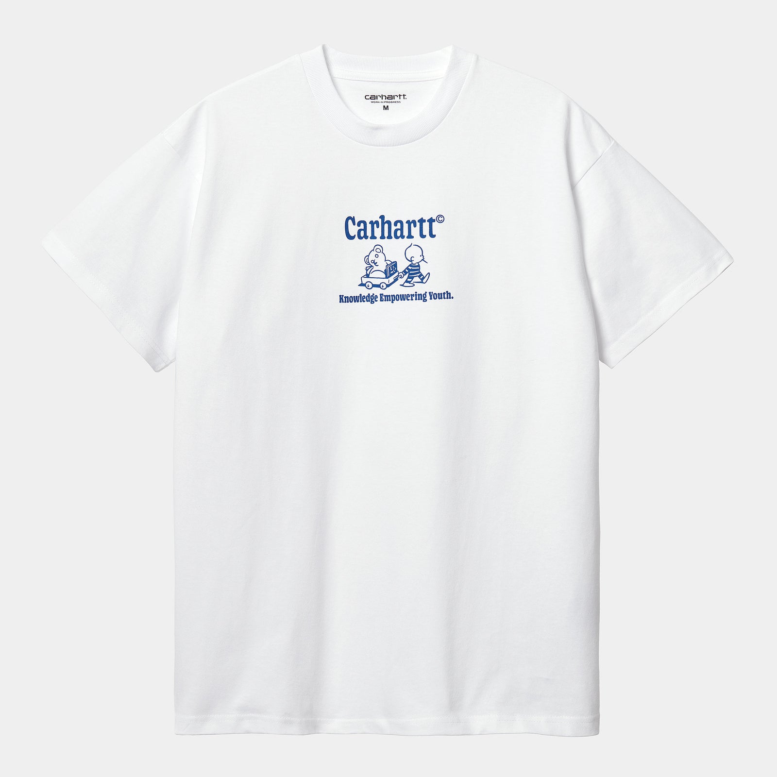 Carhartt WIP Schools Out T-Shirt - White / Blue