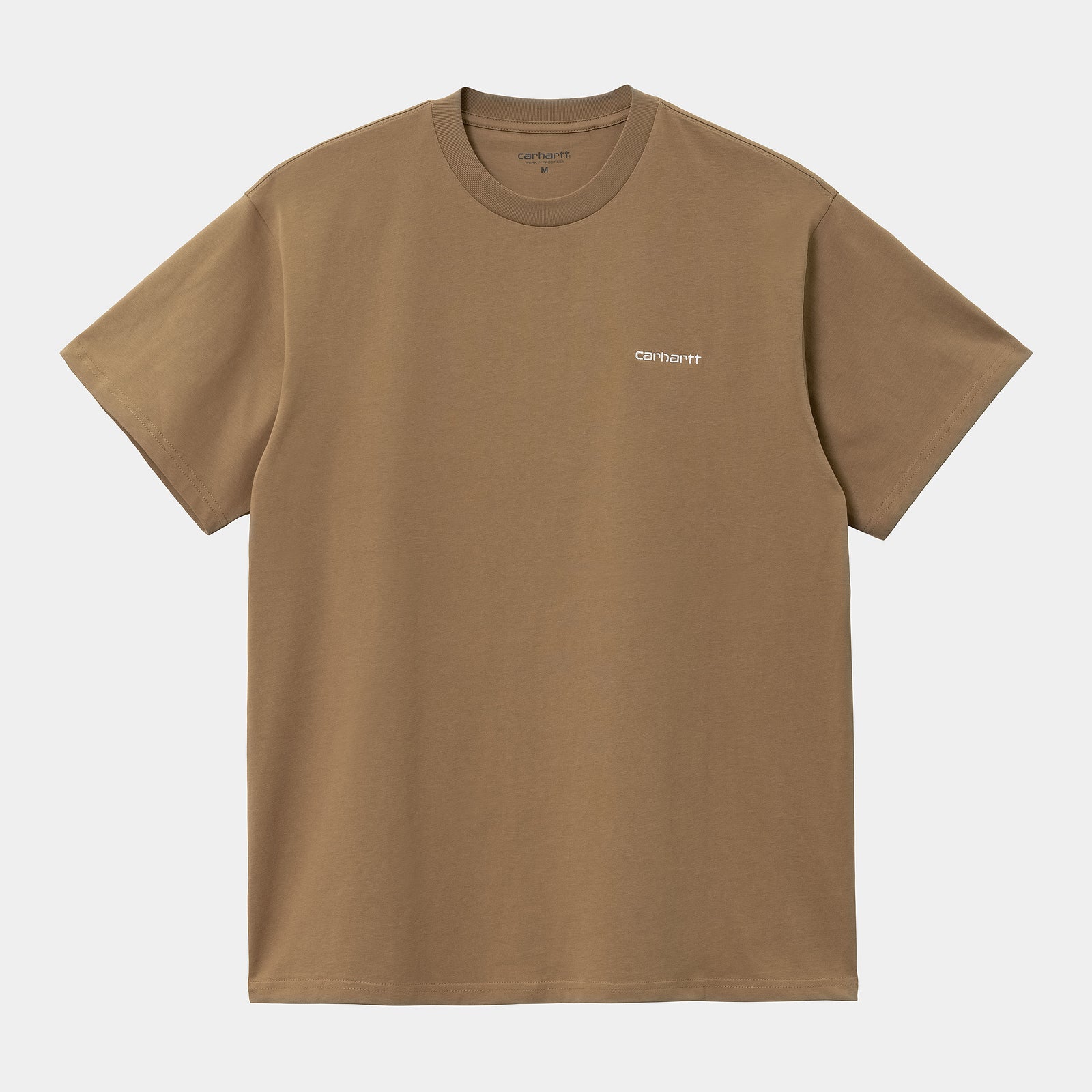 Carhartt WIP S/S Script Embroidery Tee - Buffalo / White