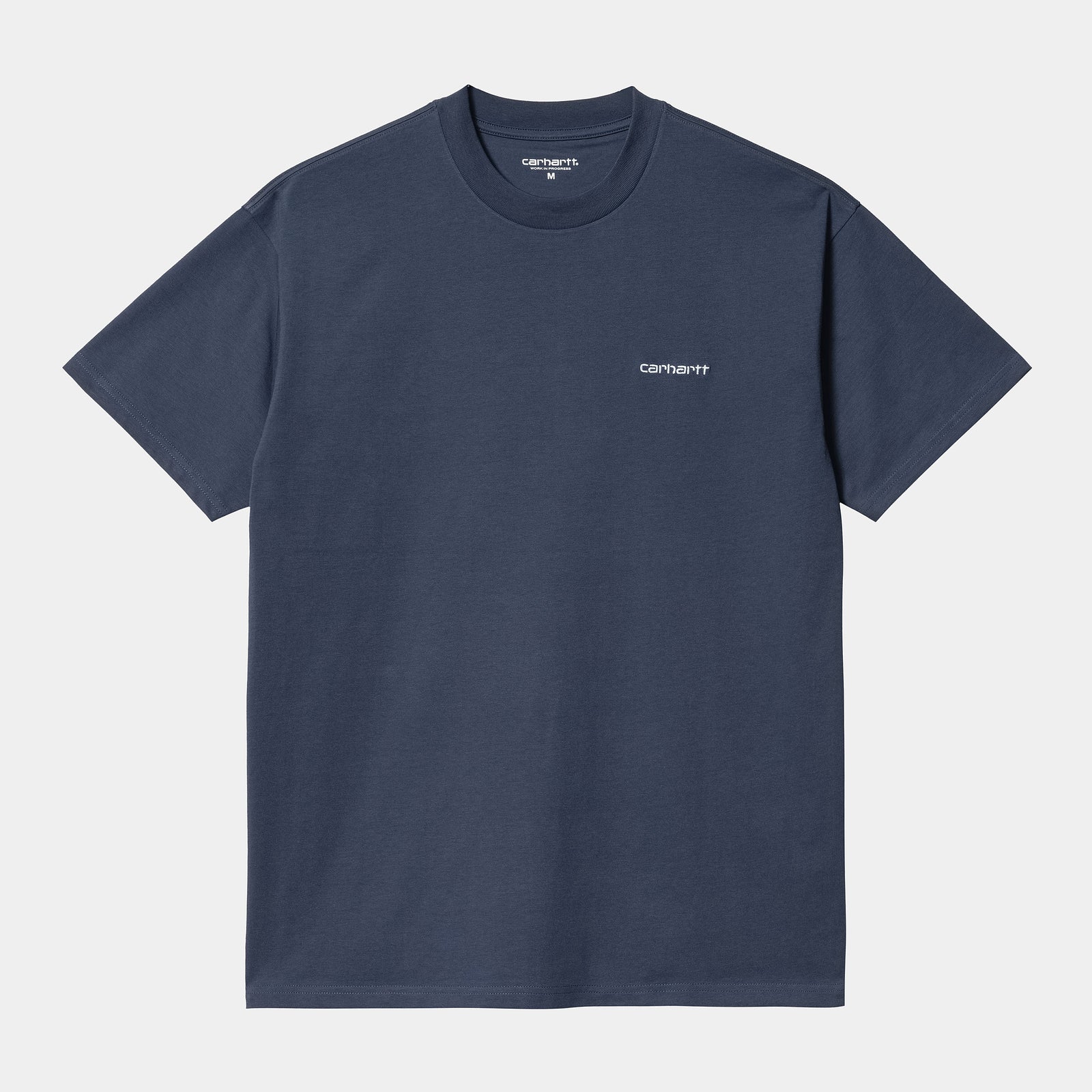 Carhartt WIP Script Embroidery Tee - Enzian / White