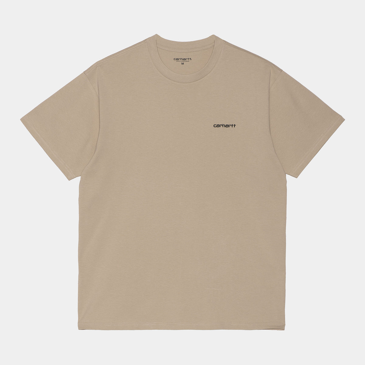Carhartt WIP Script Embroidery Tee - Wall / Black