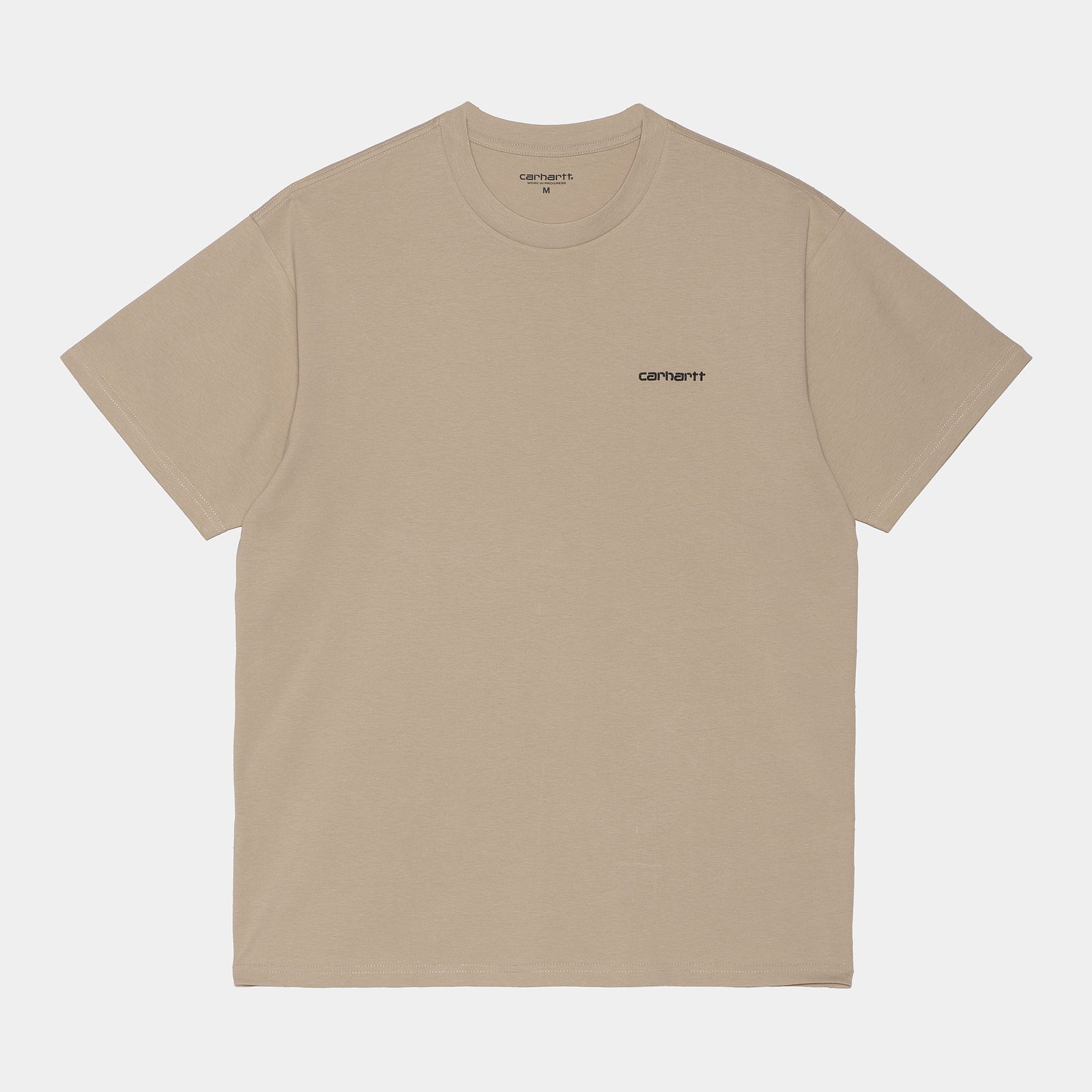Carhartt WIP Script Embroidery Tee - Wall / Black