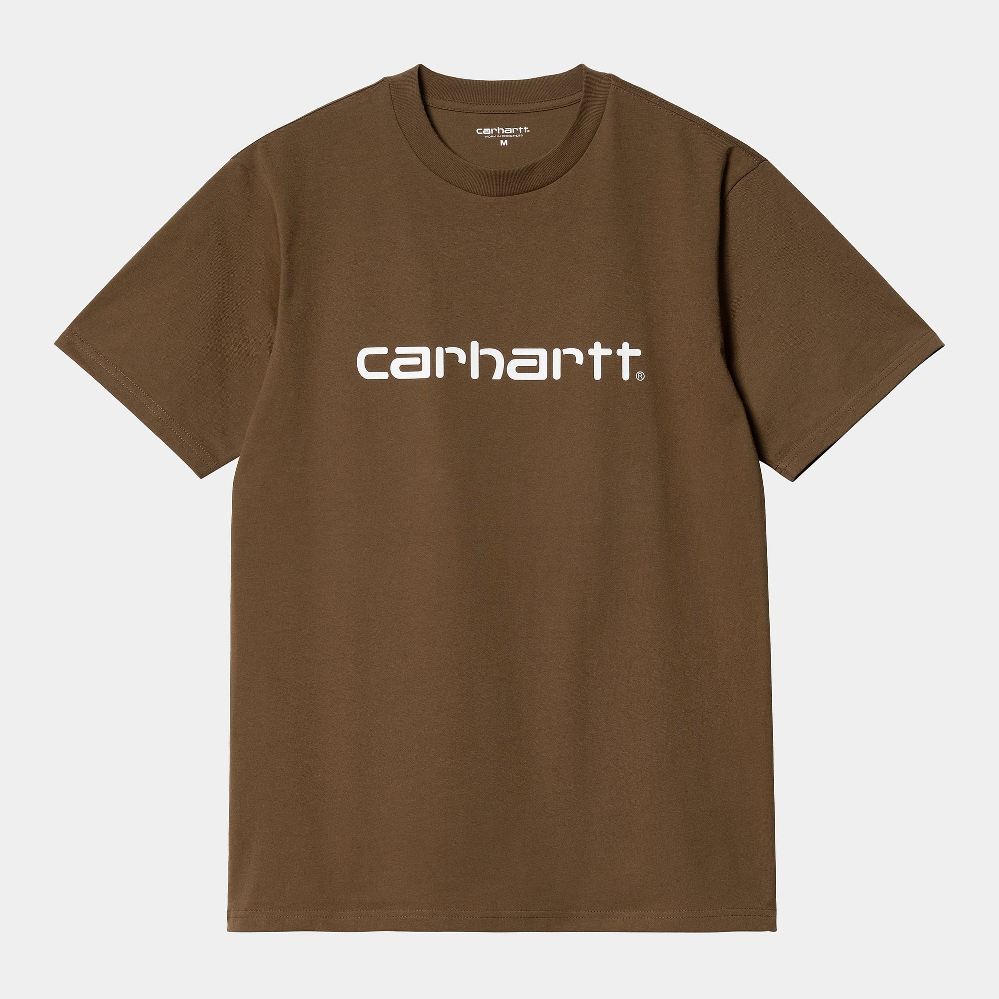 Carhartt WIP S/S Script Tee - Tamarind / White
