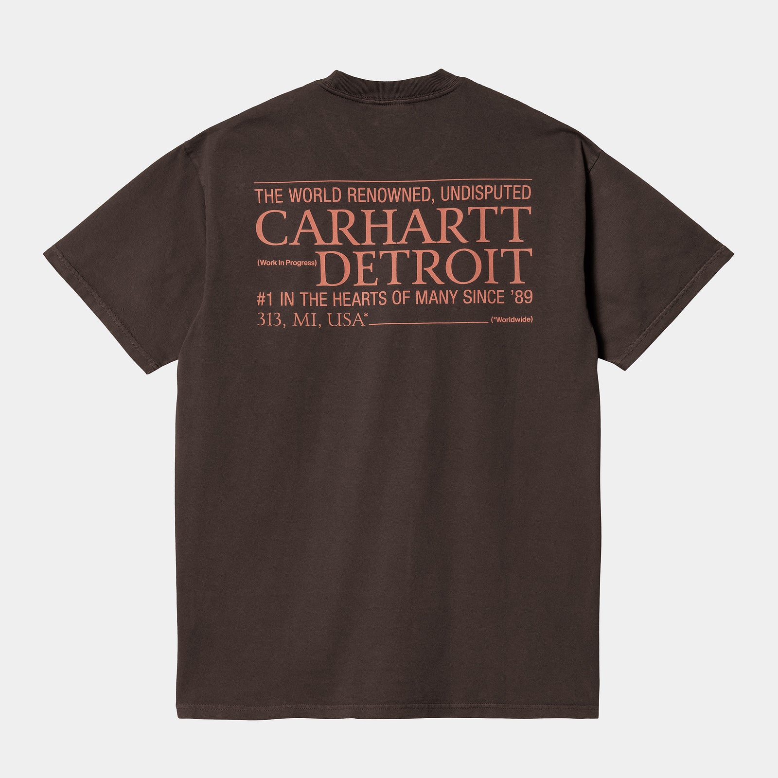Carhartt WIP Undisputed T-Shirt - Dark Umber / Pink