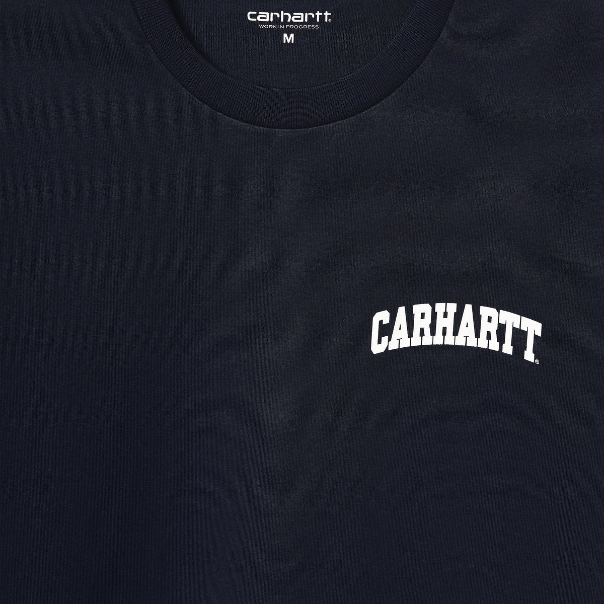 Carhartt WIP University Script T-Shirt - Dark Navy / White