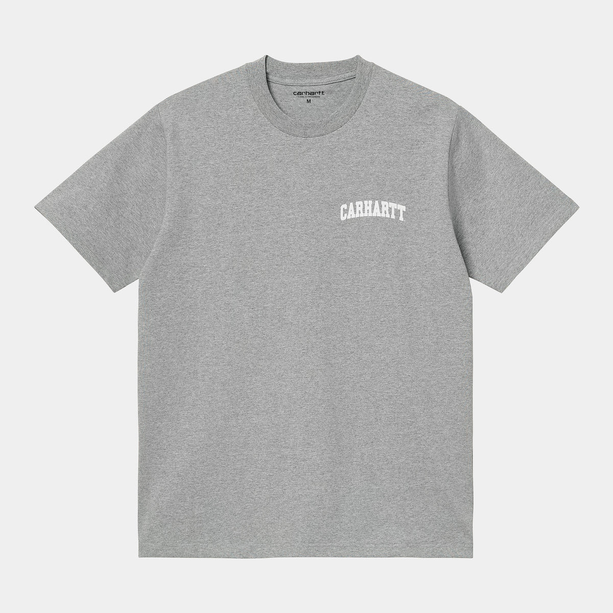 Carhartt WIP University Script T-Shirt - Grey Heather