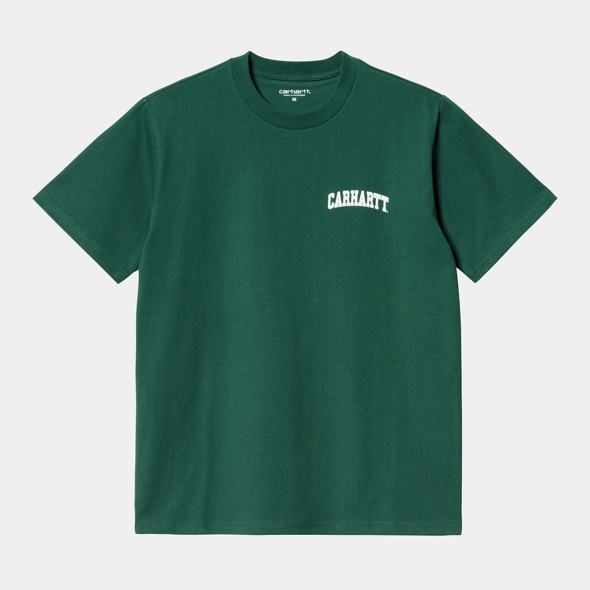 Carhartt WIP University Script T-Shirt - Hedge / White