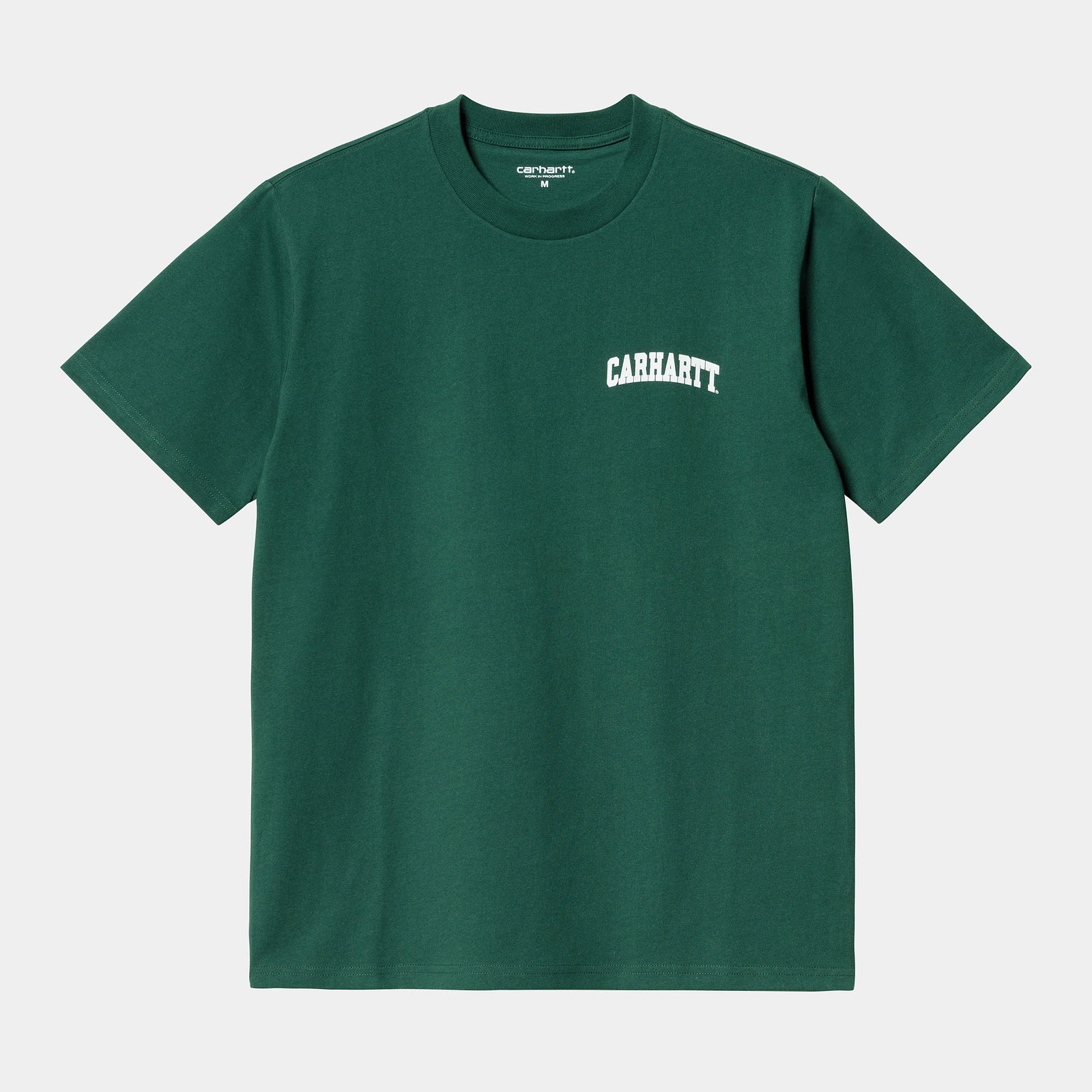 Carhartt WIP University Script T-Shirt - Hedge / White