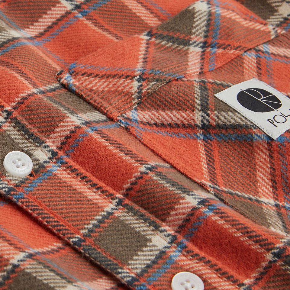 Polar Skate Co Flannel Shirt - Orange