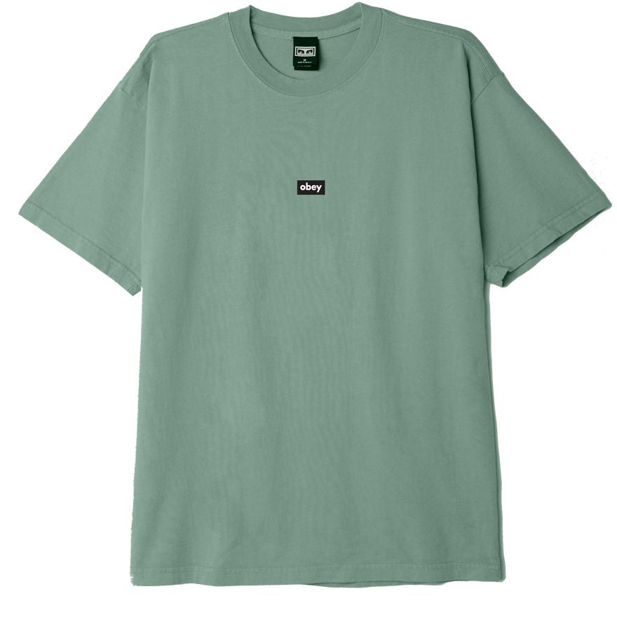 Obey Black Bar T-Shirt - Jade