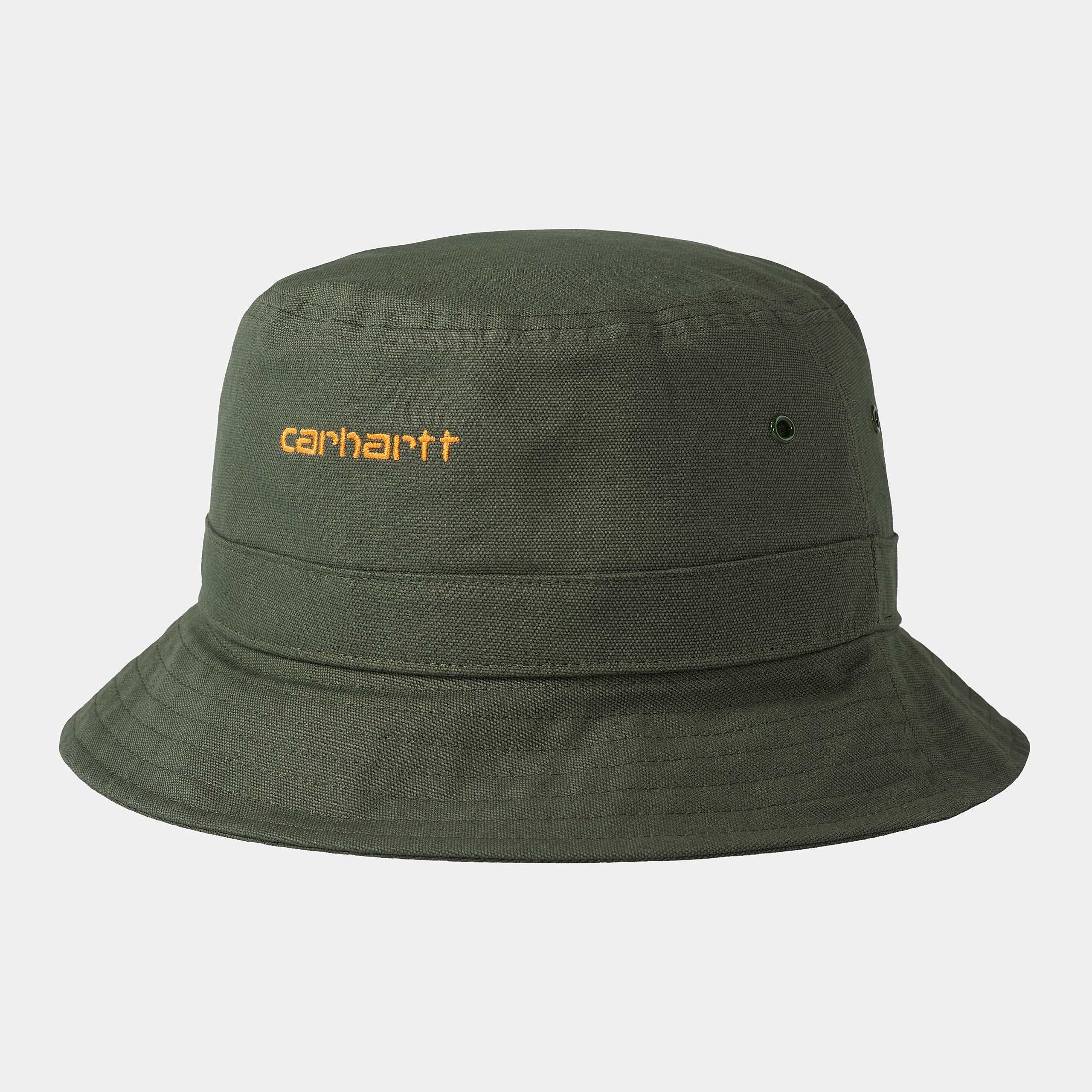 Buy Carhartt WIP Script Bucket Hat - Boxwood / Ochre