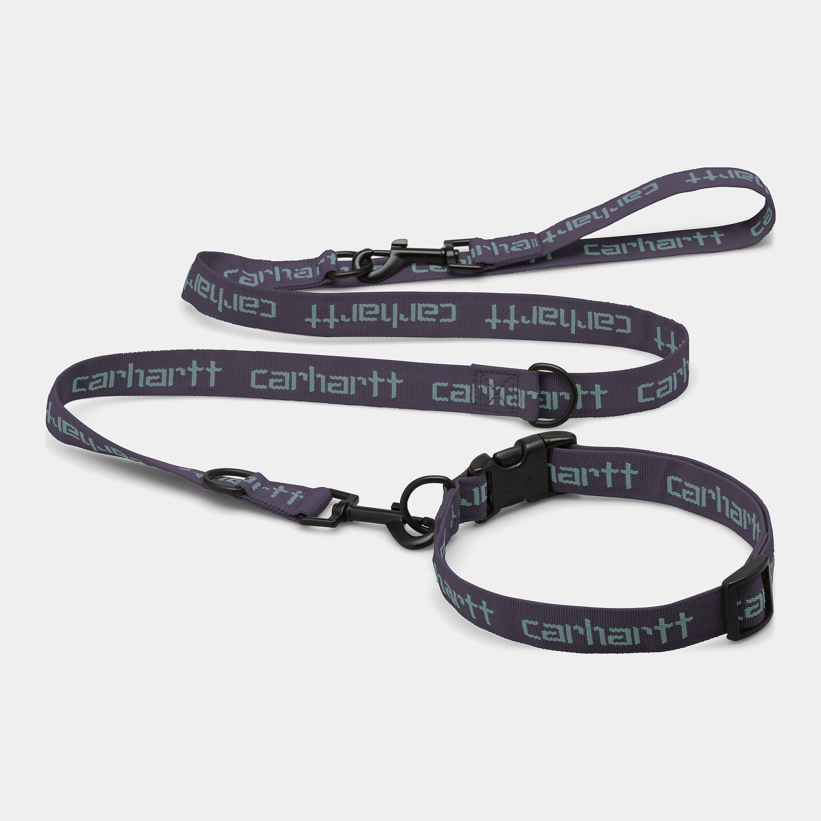 Carhartt WIP Script Dog Leash & Collar - Artichoke / Misty Sage