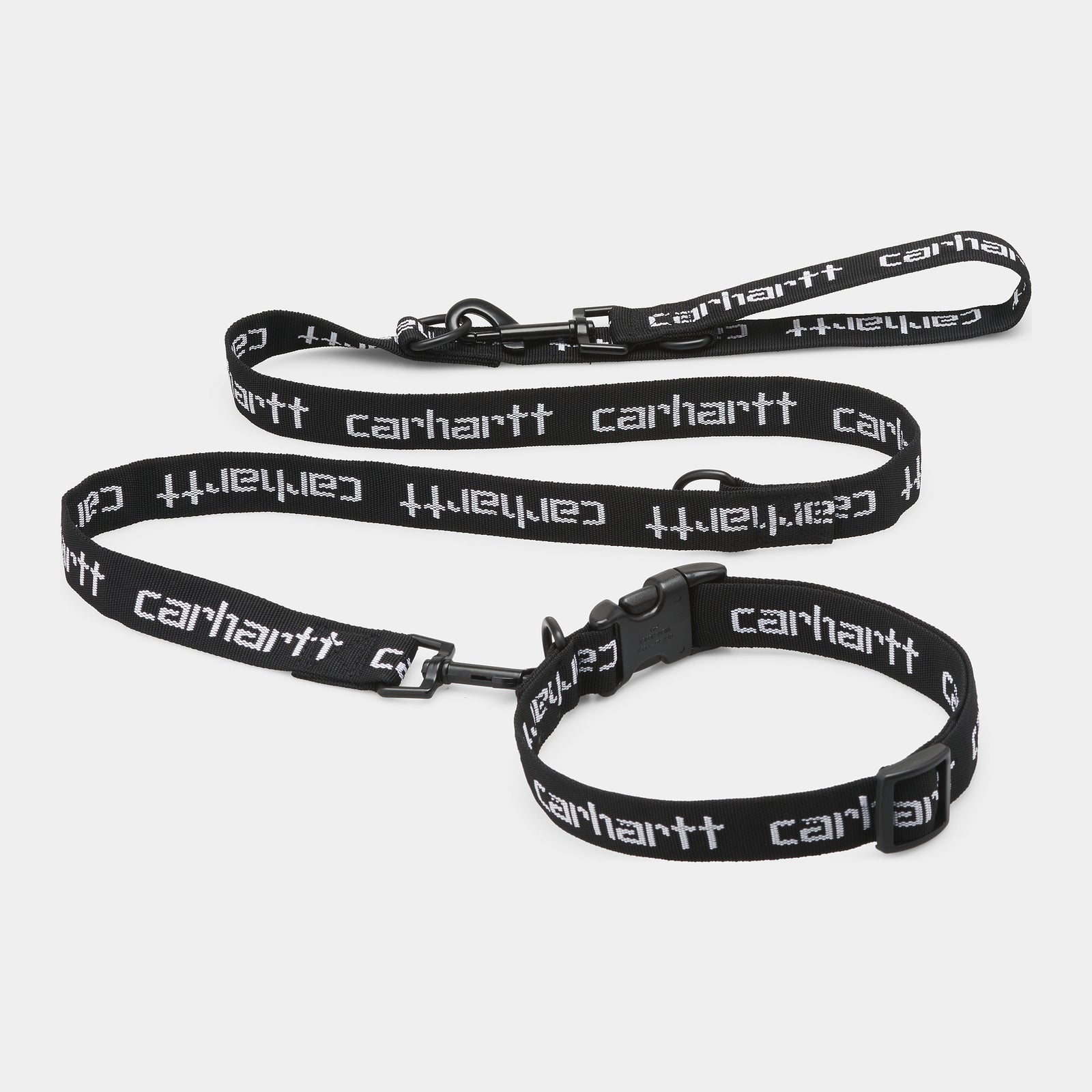 Carhartt WIP Script Dog Leash & Collar - Black / White