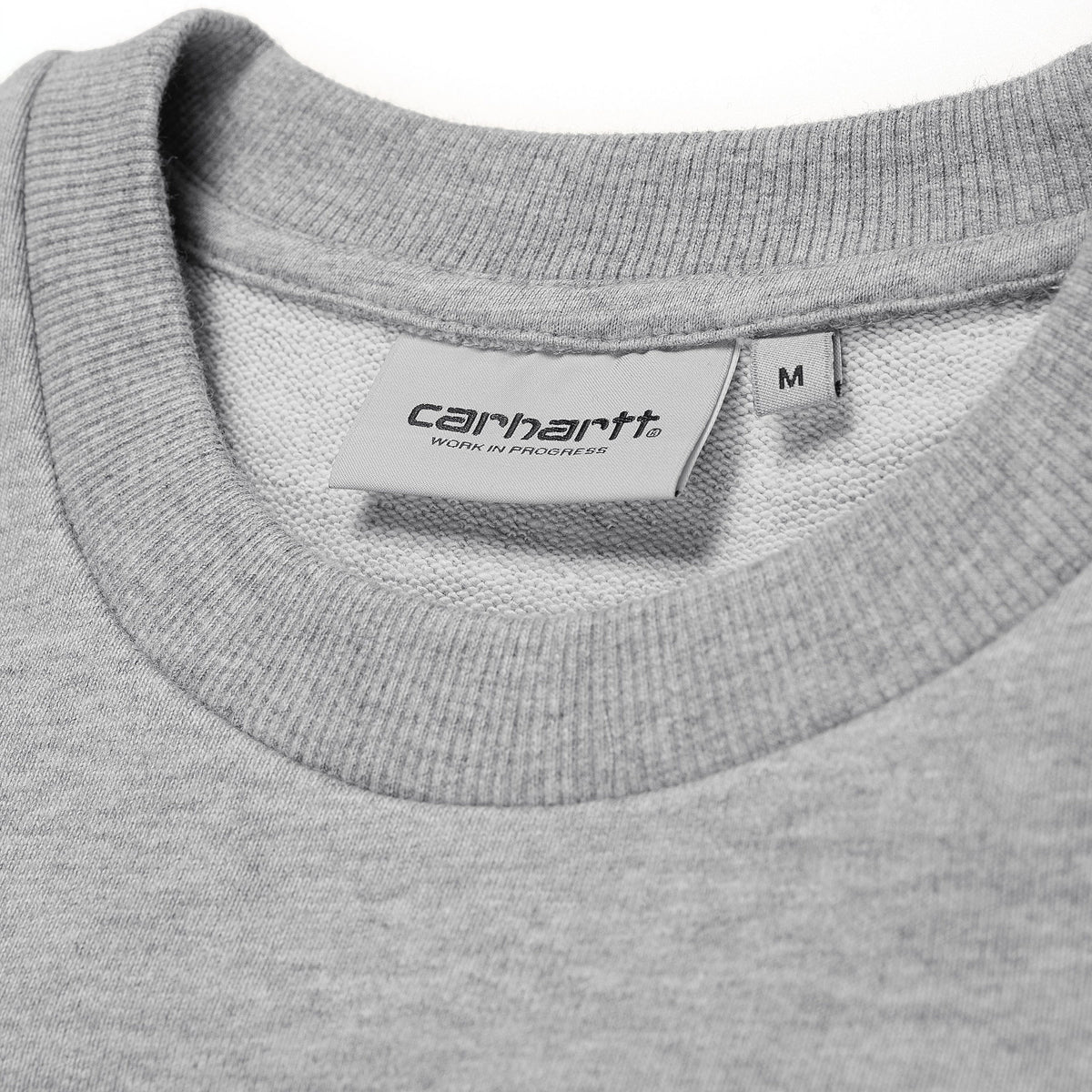 Carhartt WIP Script Embroidery Sweat - Grey Heather