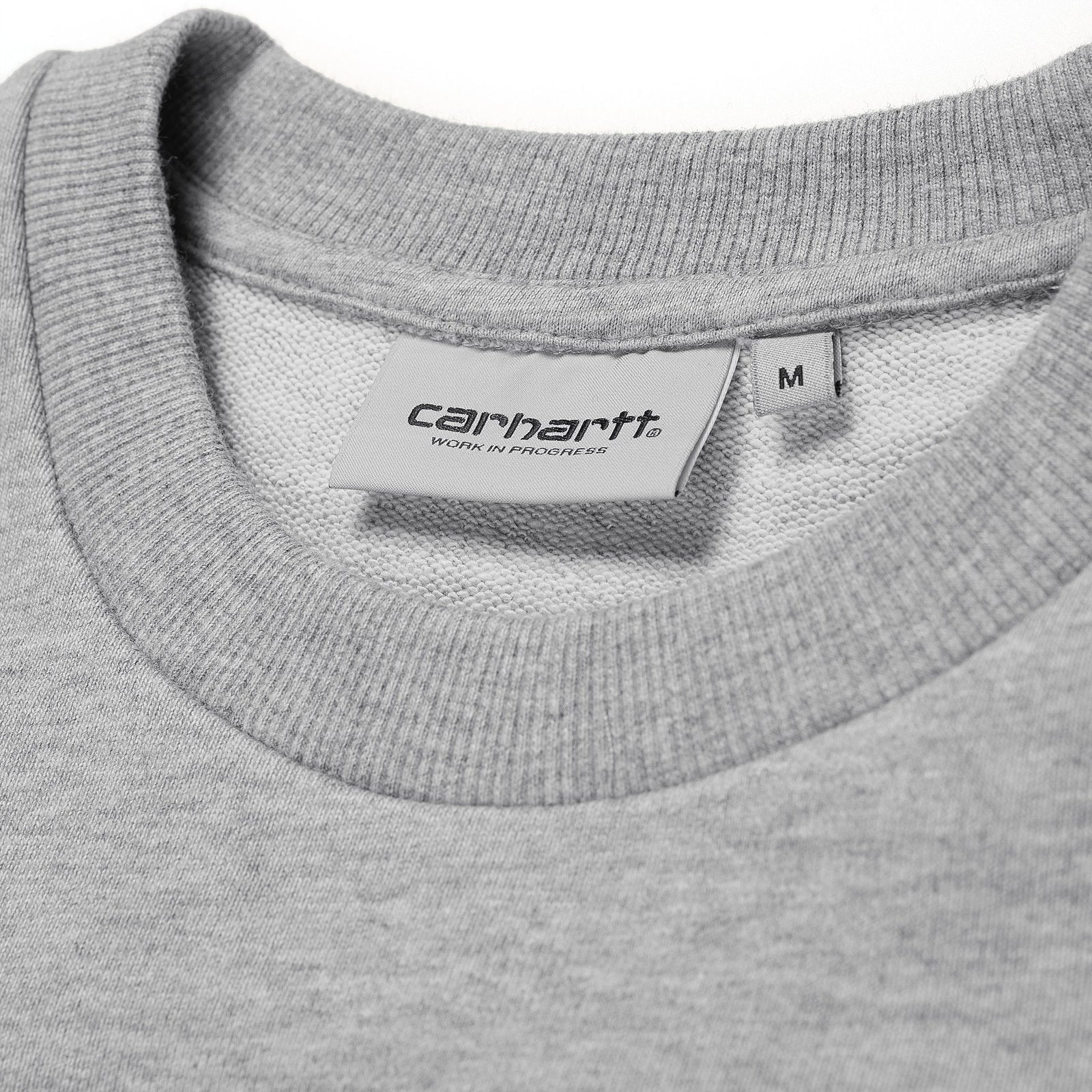 Carhartt WIP Script Embroidery Sweat - Grey Heather