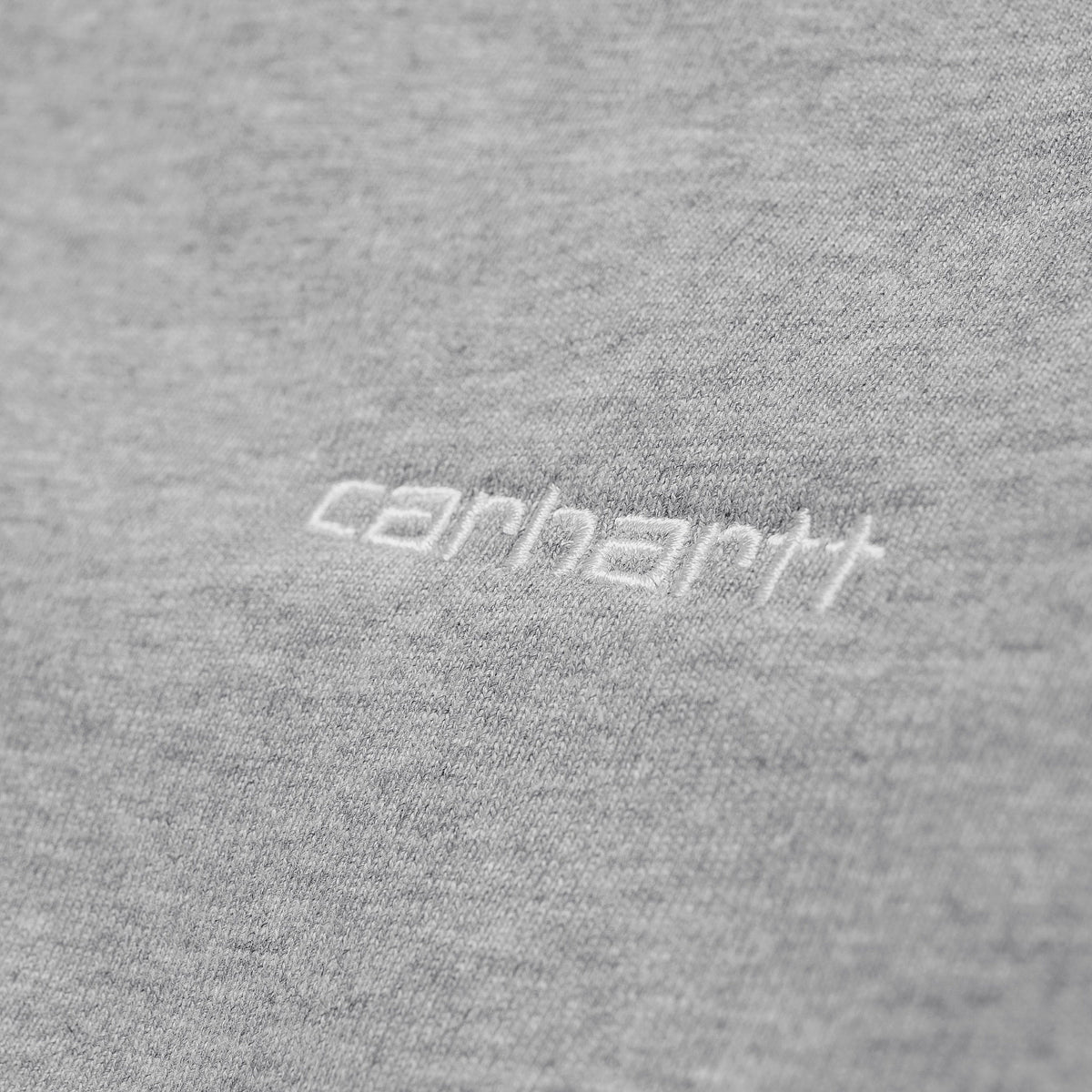 Carhartt WIP Script Embroidery Sweat - Grey Heather