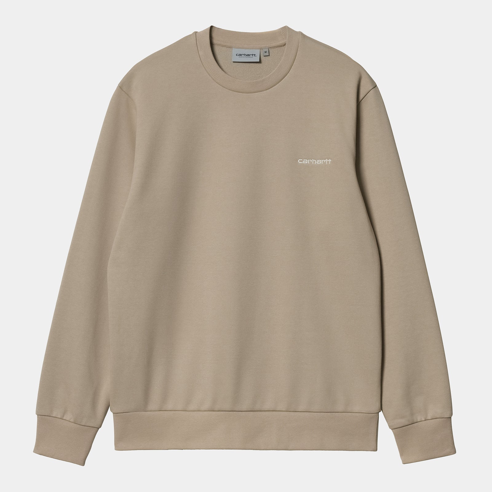 Carhartt WIP Script Embroidery Sweat - Wall / Wax