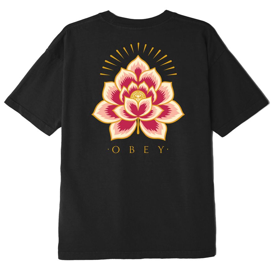 Obey Radiant Lotus T-Shirt - Black