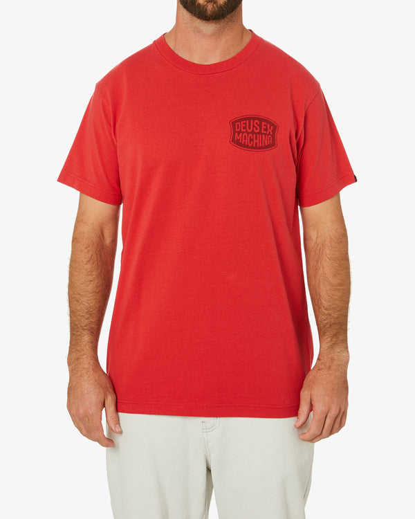 Deus Ex Machina Sparrows Plight T-Shirt - Ribbon Red