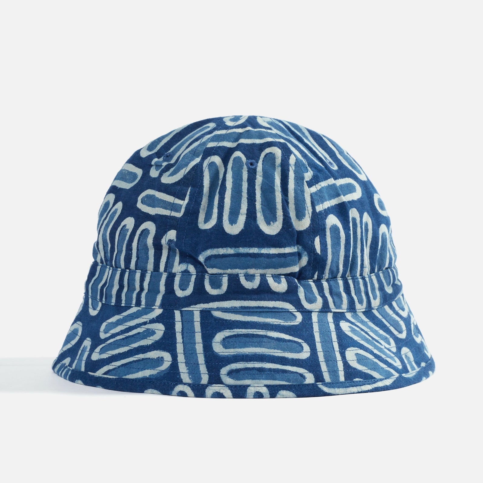 Universal Works Naval Hat - Indigo Hand Print