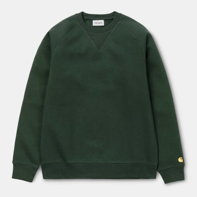 Carhartt Wip Chase Sweat Dark Teal / Gold