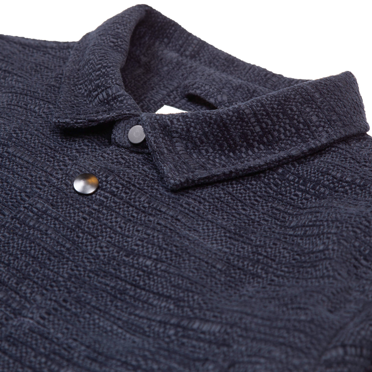 Folk Orb Jacket - Navy Irregular Weave