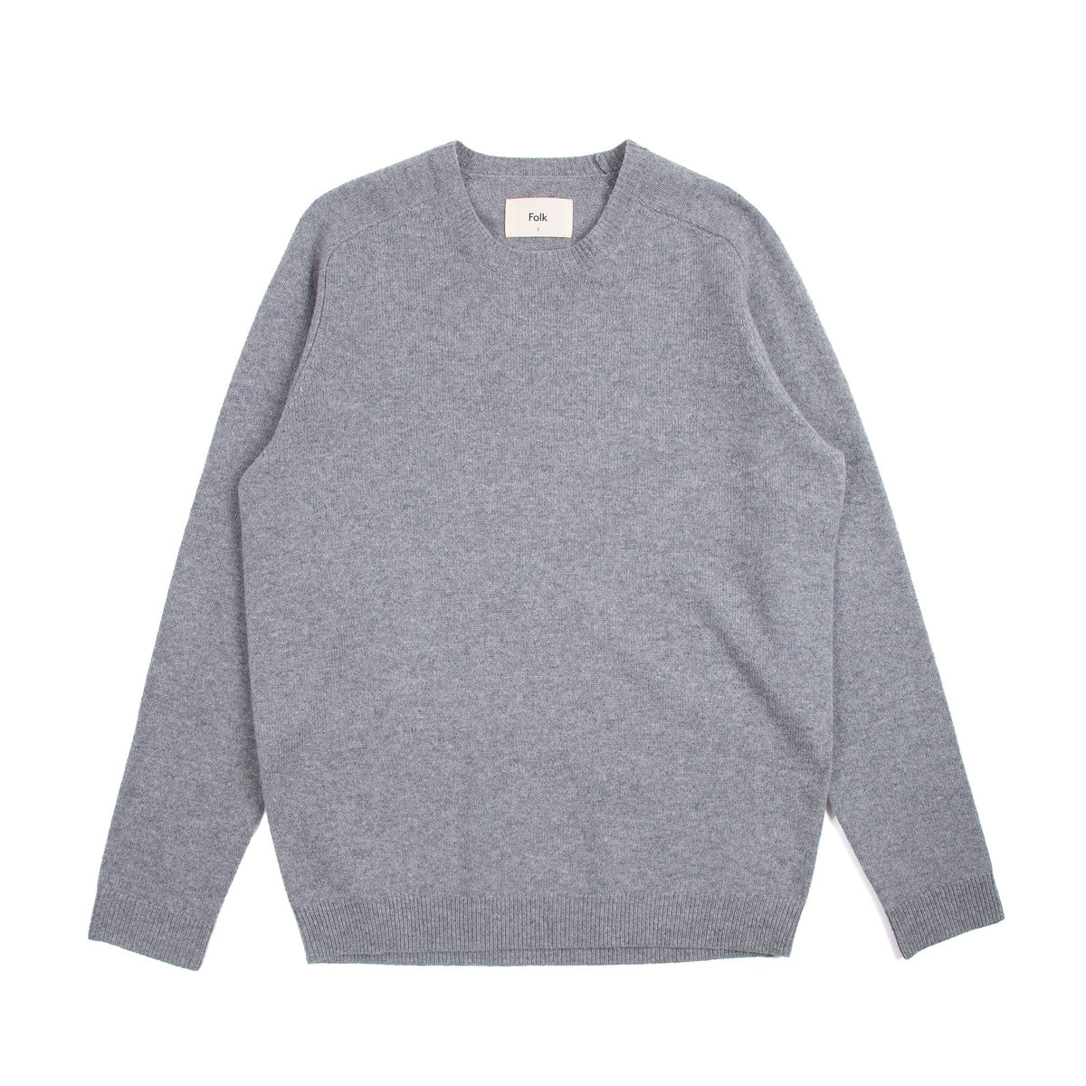 Folk Patrice Crew Sweat Sky Blue Melange