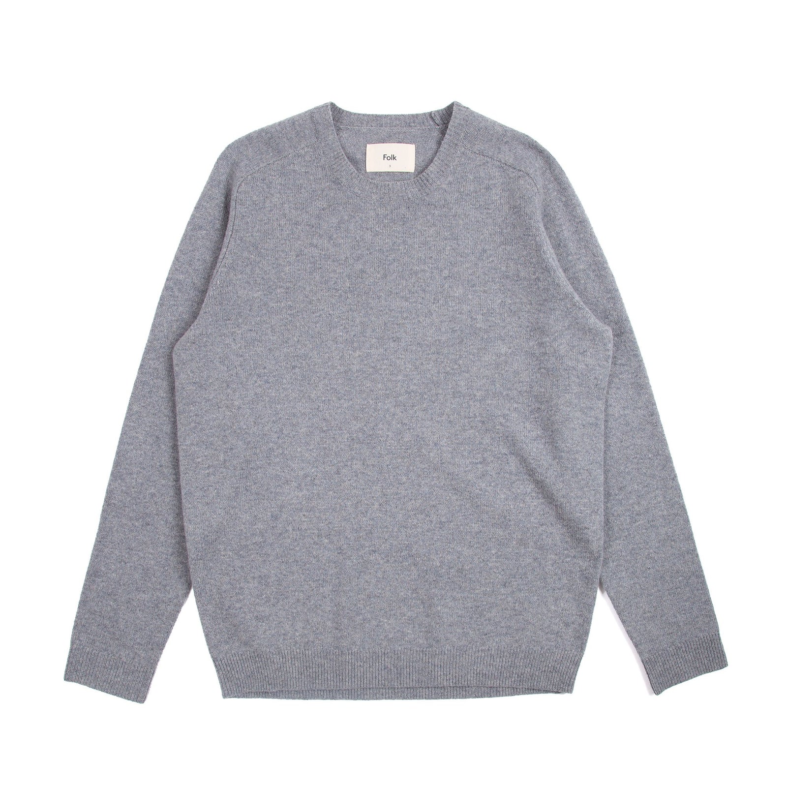 Folk Patrice Crew Sweat Sky Blue Melange