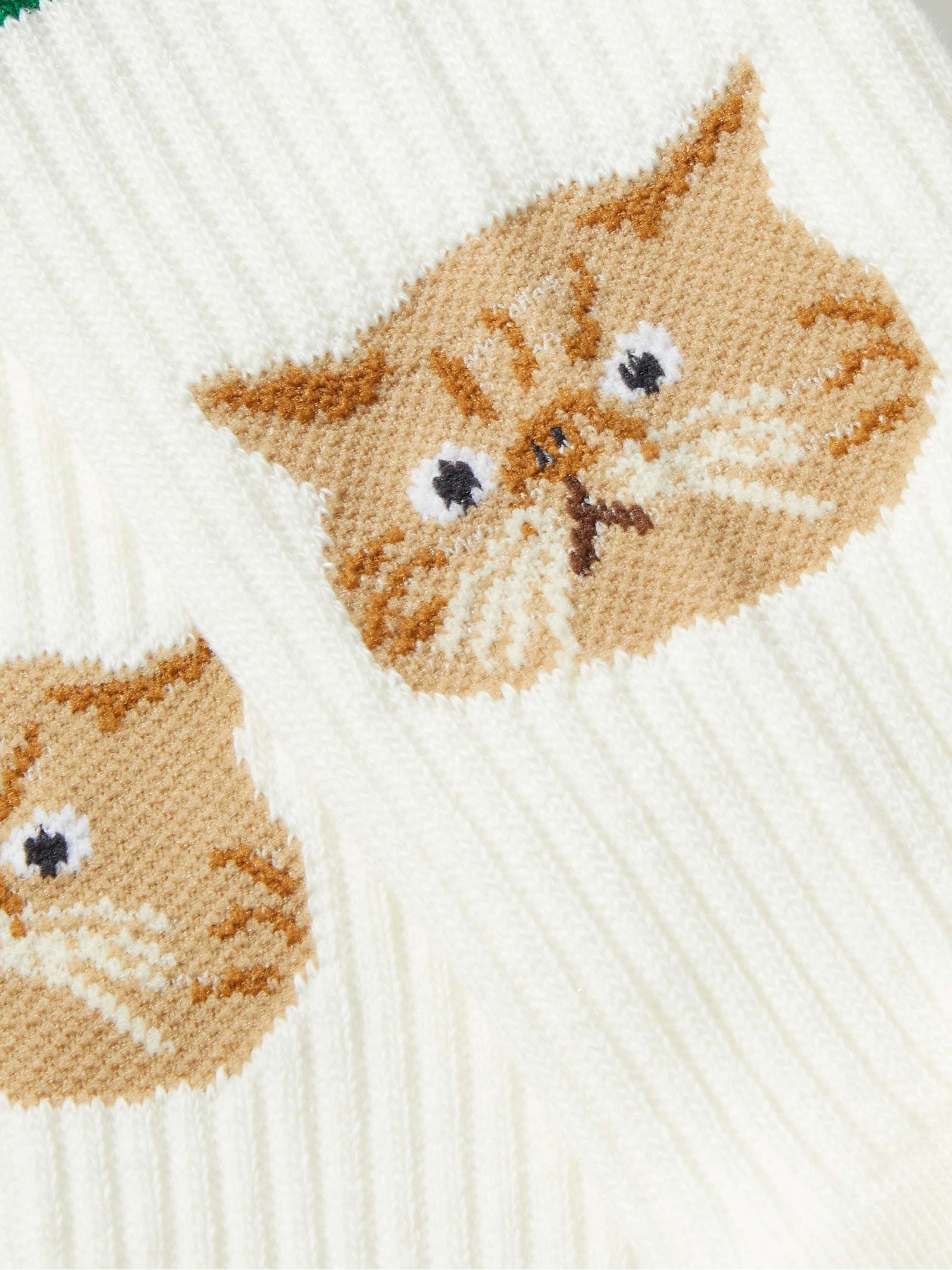Rostersox Cat / Stripe Sock - Blue / Green