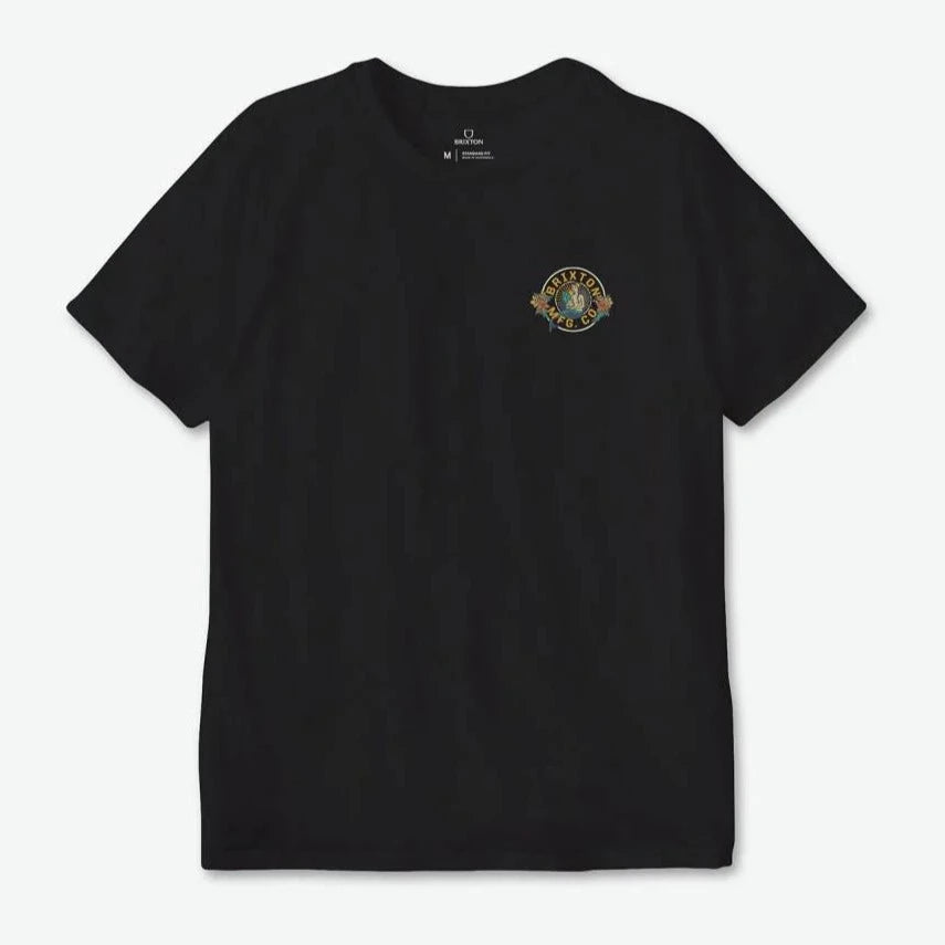 Brixton Geneva T-Shirt - Black Worn Wash