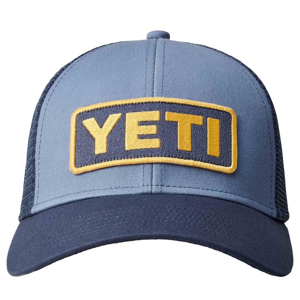 Yeti Logo Badge Trucker : Navy / Yellow